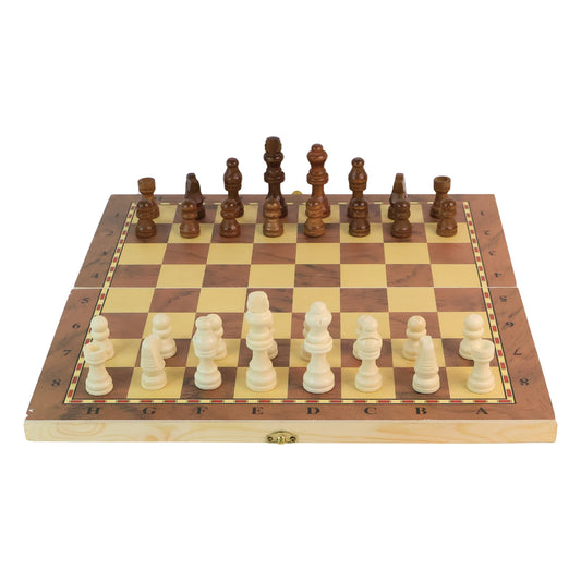 Foldable Wooden Chess Board Set (30 30 Cm 1 Set)