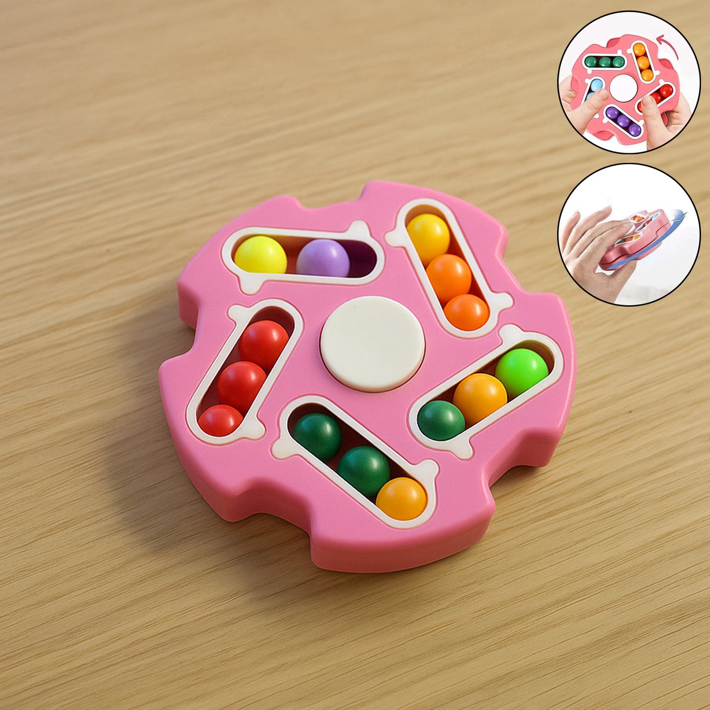 Fidget Magic Cube Spinner Toy Multi-track Finger Puzzle