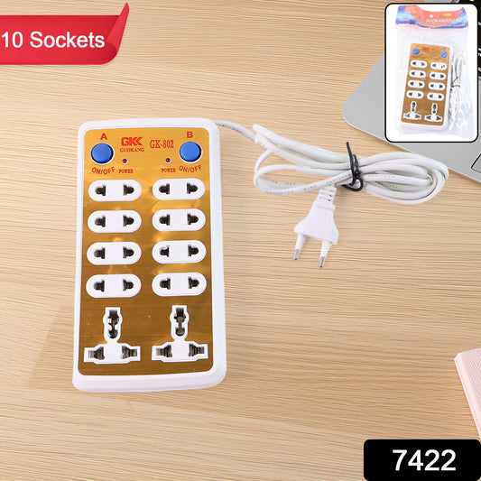 7422 Extension Board 220v 10 Way Extension Board