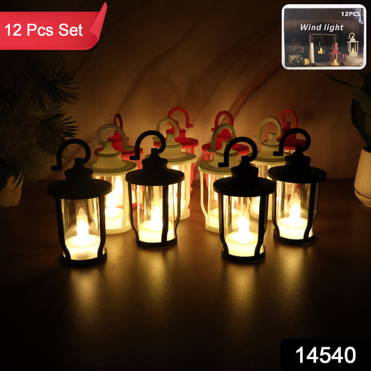 Decorative Lantern Shaped Flameless Led Candles (12 Pc)