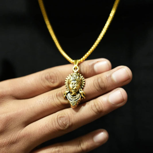 Lord Hanuman Pendant with Chain