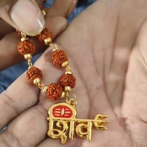 Rudraksha Mala with shiv pendant