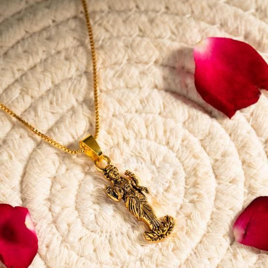 Gold Plated Laxmi Mataji Pendant with Chain