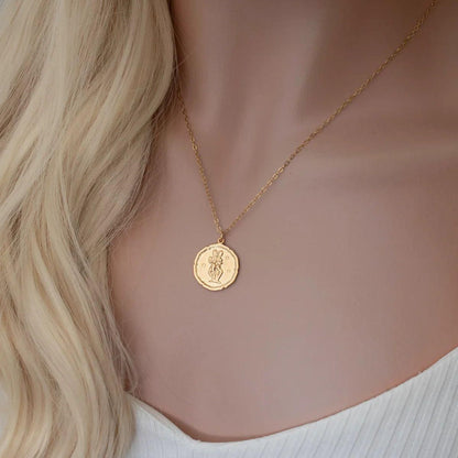 Gold Plated Zodiac Sign Necklace