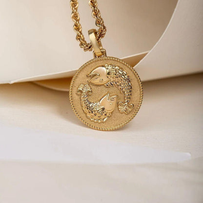 Gold Plated Zodiac Sign Necklace