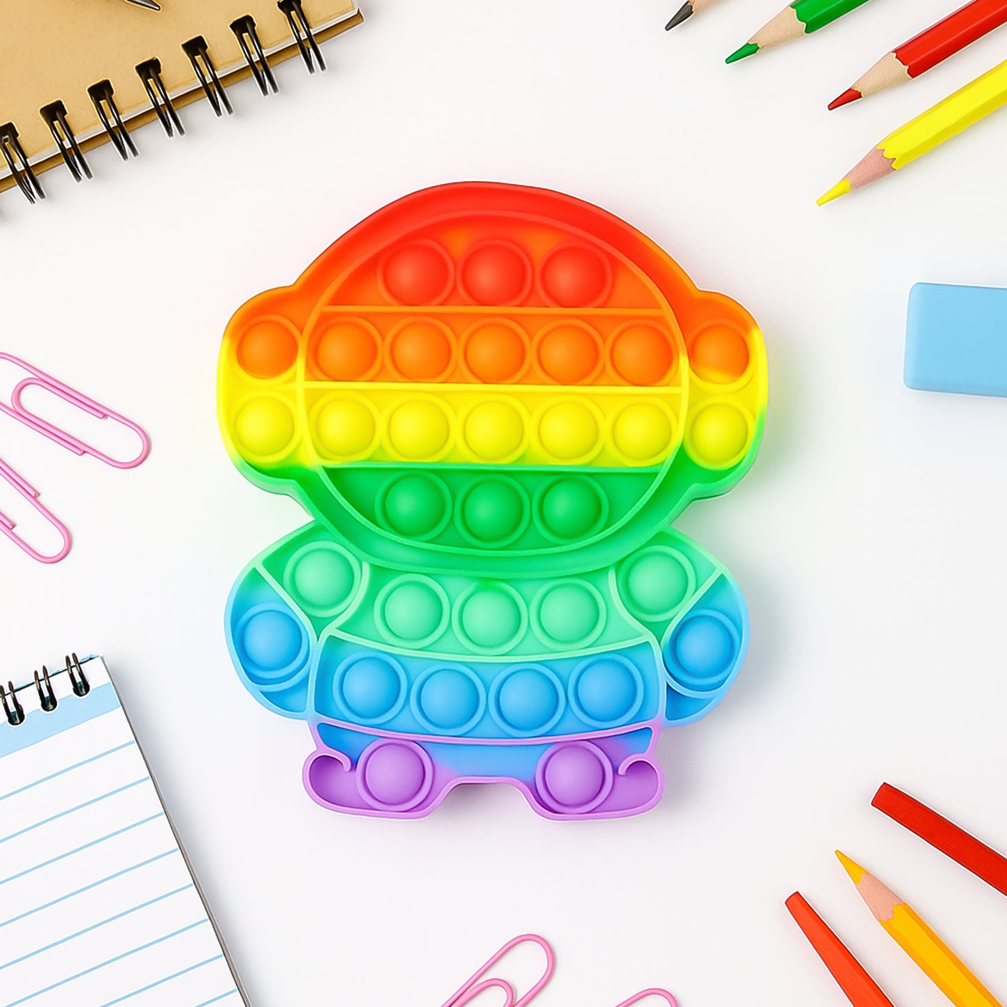 Premium Astronaut Silicone Pop It Fidget Toy (1 Pc)