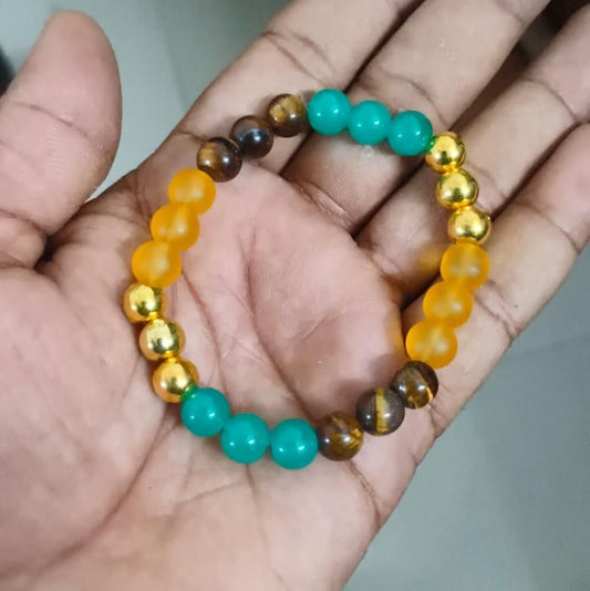 Natural Money Beads Bracelet (Pack of 1)
