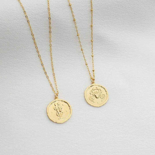 Gold Plated Zodiac Sign Necklace