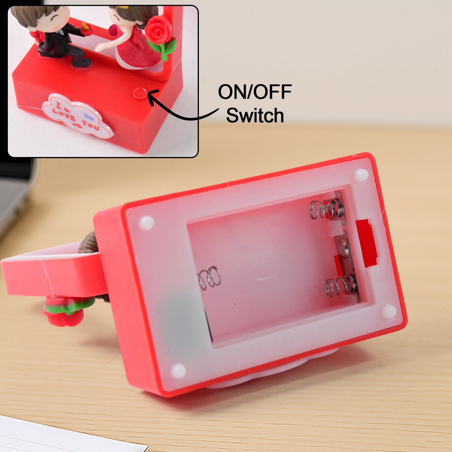 Romantic Couple Figurine With Led Light Showpiece (1 Pc)