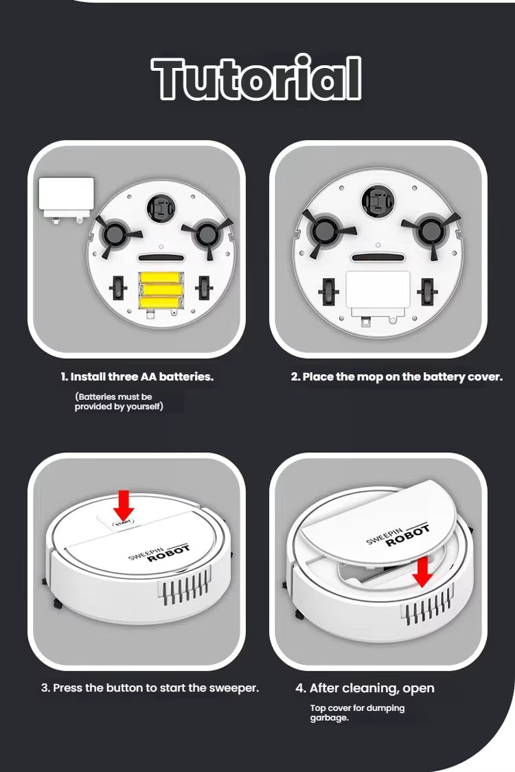 Vaccum Cleaner Sweeping Robot (1 Pc)