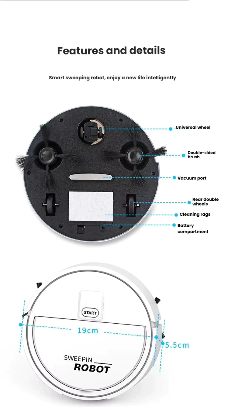 Vaccum Cleaner Sweeping Robot (1 Pc)