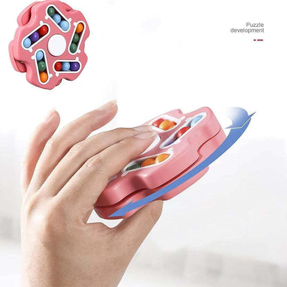 Fidget Magic Cube Spinner Toy  Multi-track Finger Puzzle