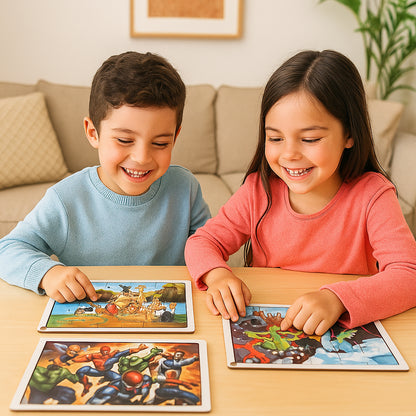 Educational Wooden Jigsaw Puzzle Board - (Mix Design  1 Pc)