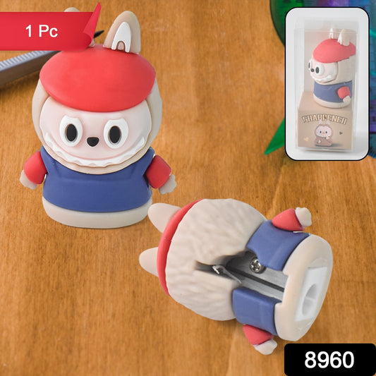 Cartoon-shaped Pencil Sharpener With Built-in Eraser - Fun Practical Stationery (1 Pc Mix Design)