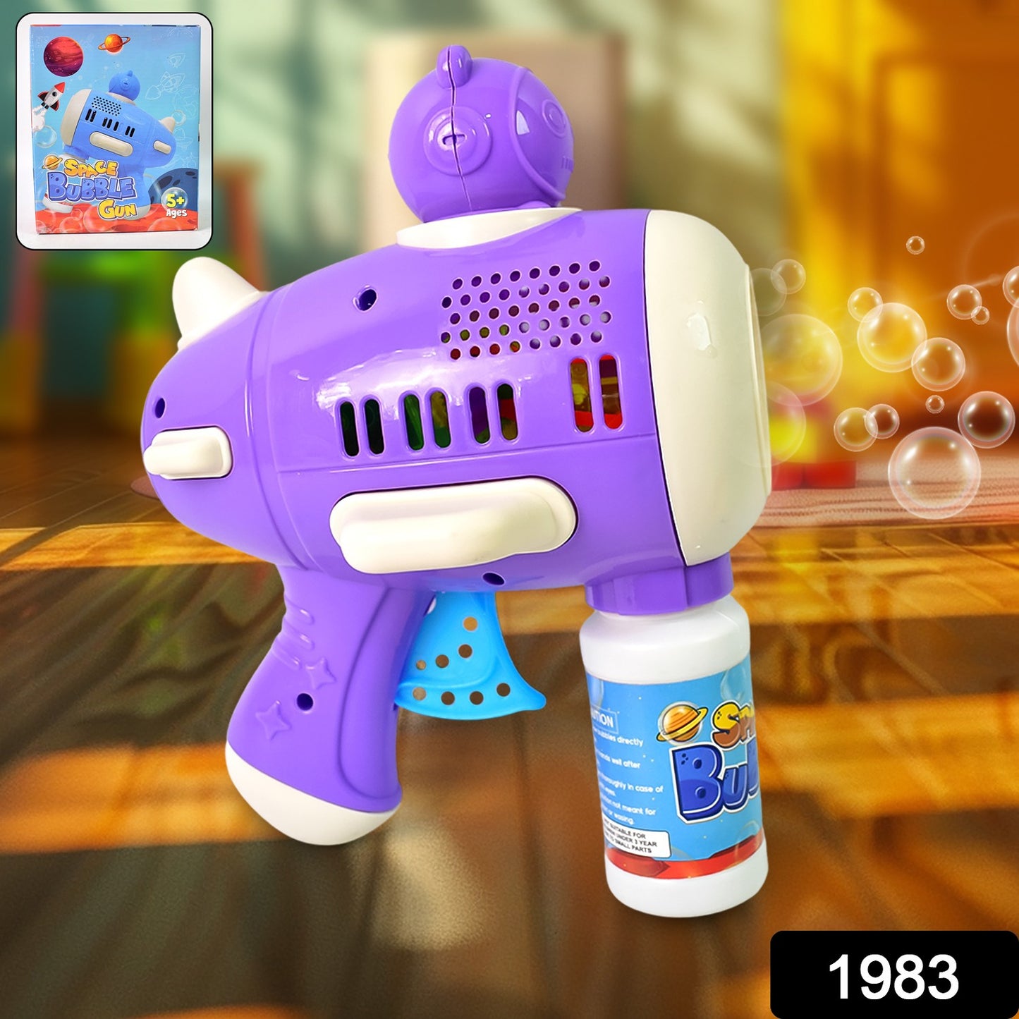 Space Bubble Gun Toy For Kids (With Solution)