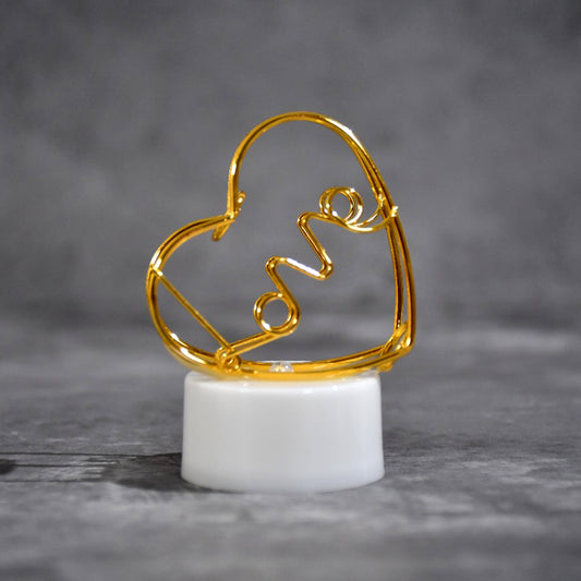 Multicolor Flameless Heart Design Candles For Decoration (Set Of 12pc)