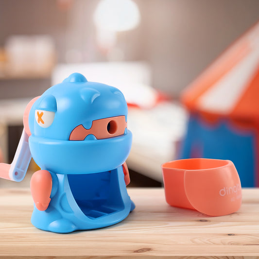 Sharpener For Pencil With Removable Tray Hardiness Steel Cutter Kids Teddy Shaped