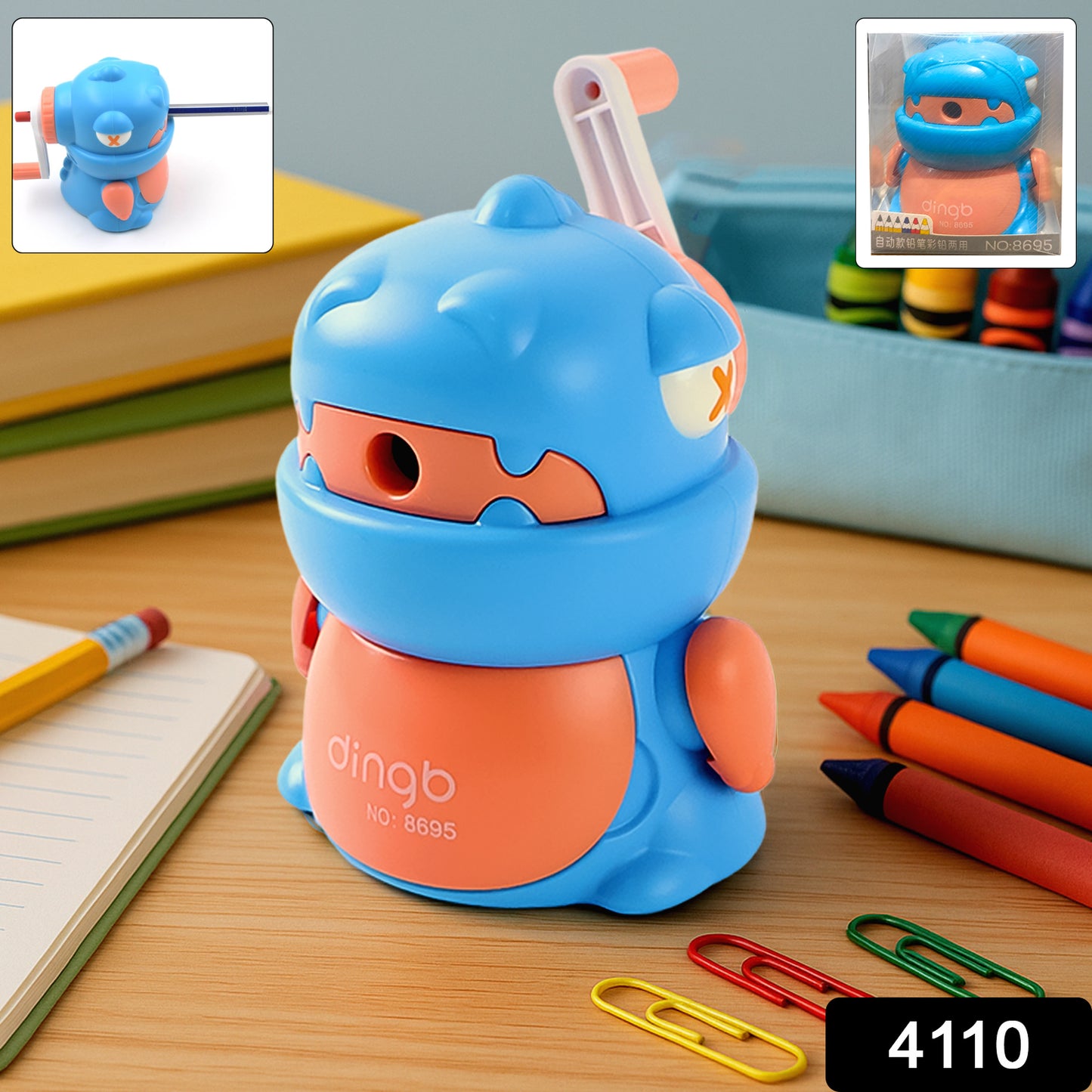 Sharpener For Pencil With Removable Tray Hardiness Steel Cutter Kids Teddy Shaped