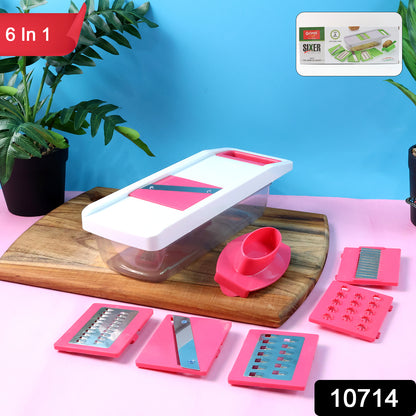 6-in-1 Vegetable Slicer Grater  Chopper - (Set)