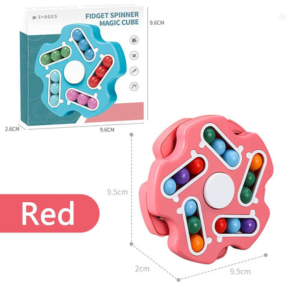 Fidget Magic Cube Spinner Toy  Multi-track Finger Puzzle