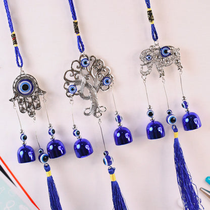 Metal Evil Eye Wind Chime Bells (Mix Design  1 Pc)