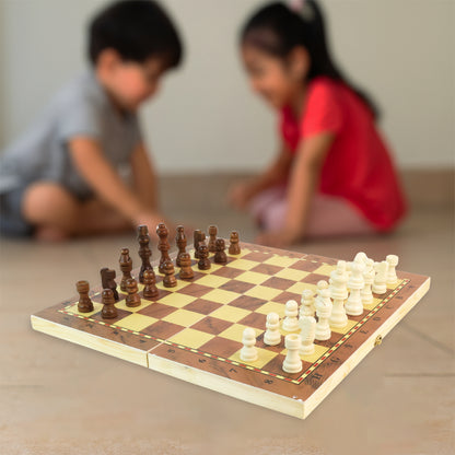 Foldable Wooden Chess Board Set (30  30 Cm  1 Set)