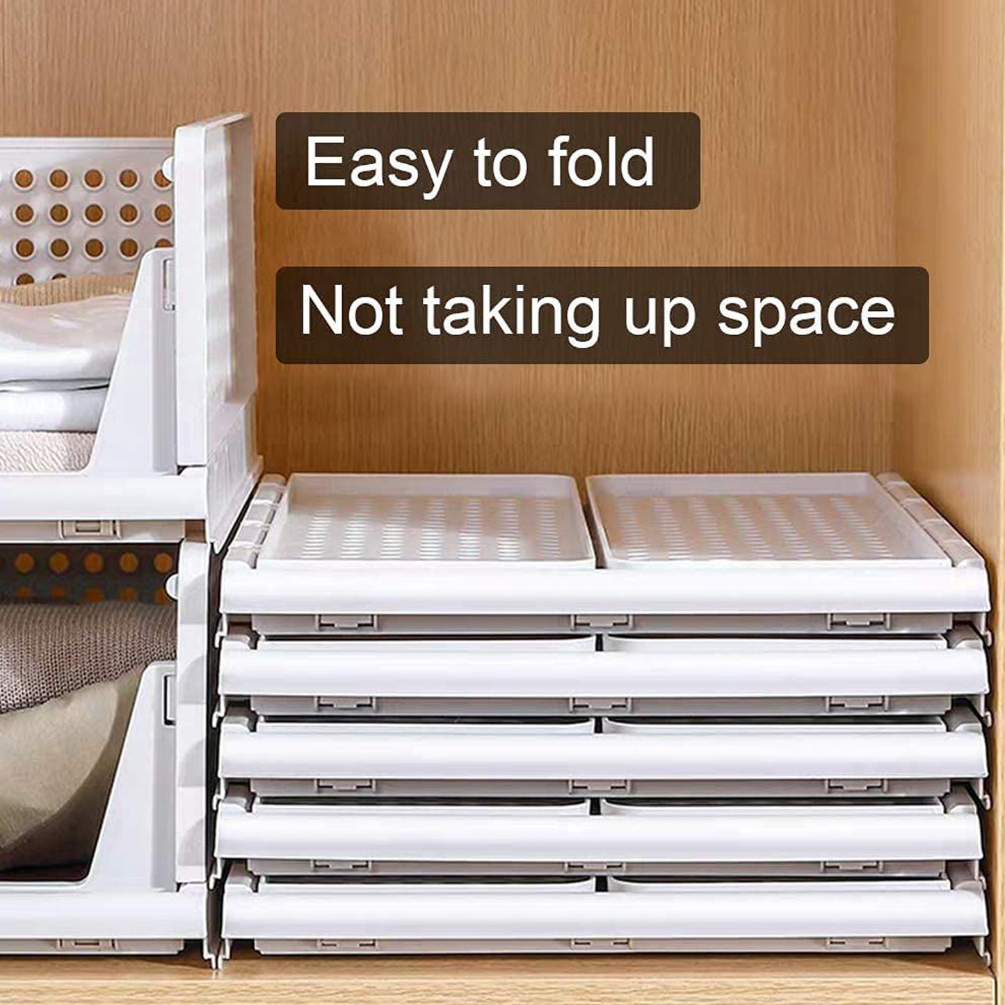 3 Layer Clothes Organizer For Wardrobe Cupboard Organizer For Clothes Foldable