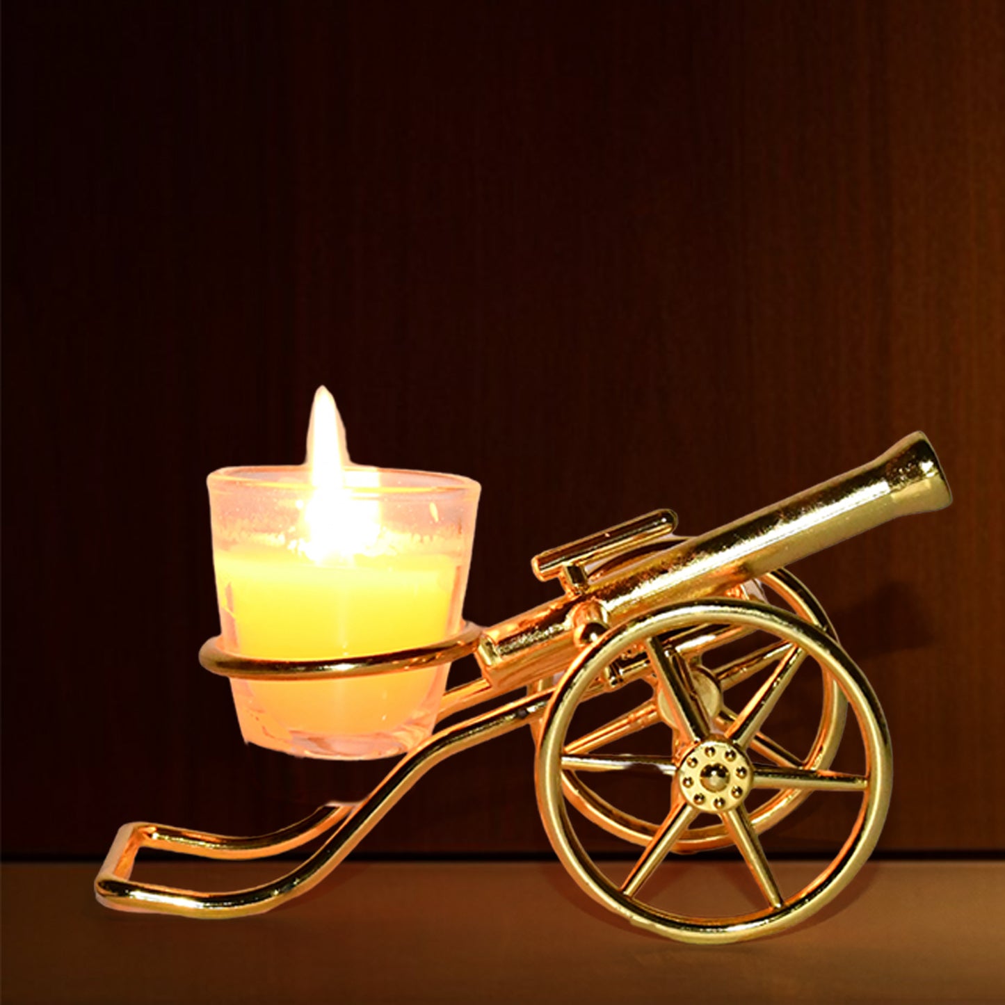 Top Cannon Tealight Holder  Candle Holder (1 Pc)